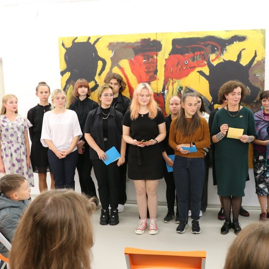 Poezijos skaitymas su poetu V. Baku. Utenos rajono savivaldybė